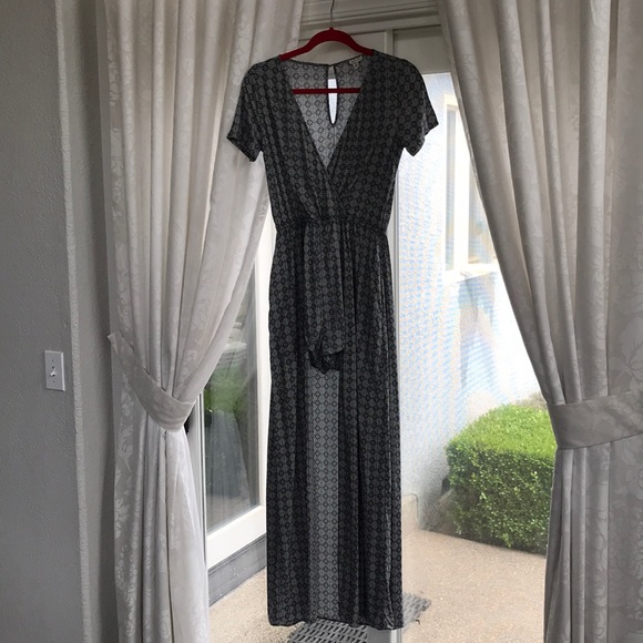 Eyeshadow romper with long skirt black/white - Picture 1 of 6